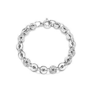 Tiffany 1837® Sterling Silver Circle Bracelet authentic Sz M